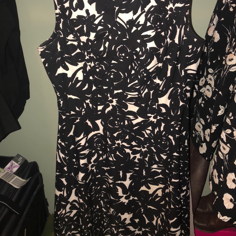 Black and white business dress